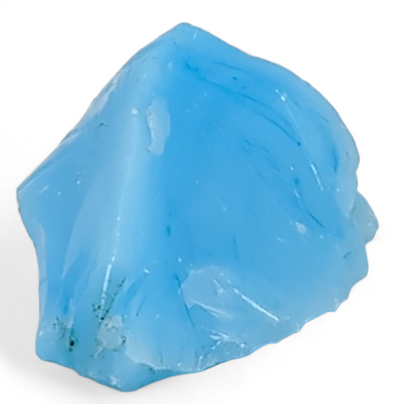 Satin Blue Art Glass Cullet Glowing Manganese #4GS36 - Picture 5 of 7